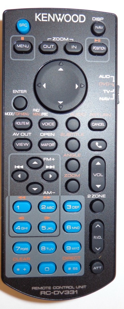 KENWOOD ORIGINAL REMOTE CONTROL DDX8905S DDX9705S