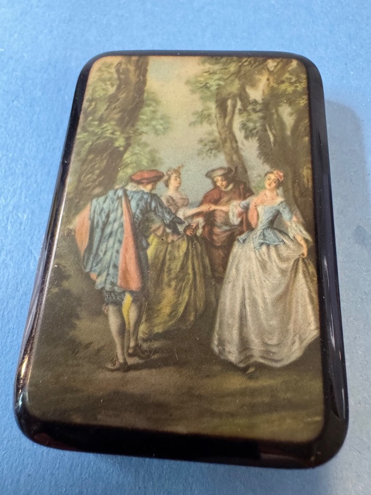 Old Germany Enameled Cigarette Case Victorian
