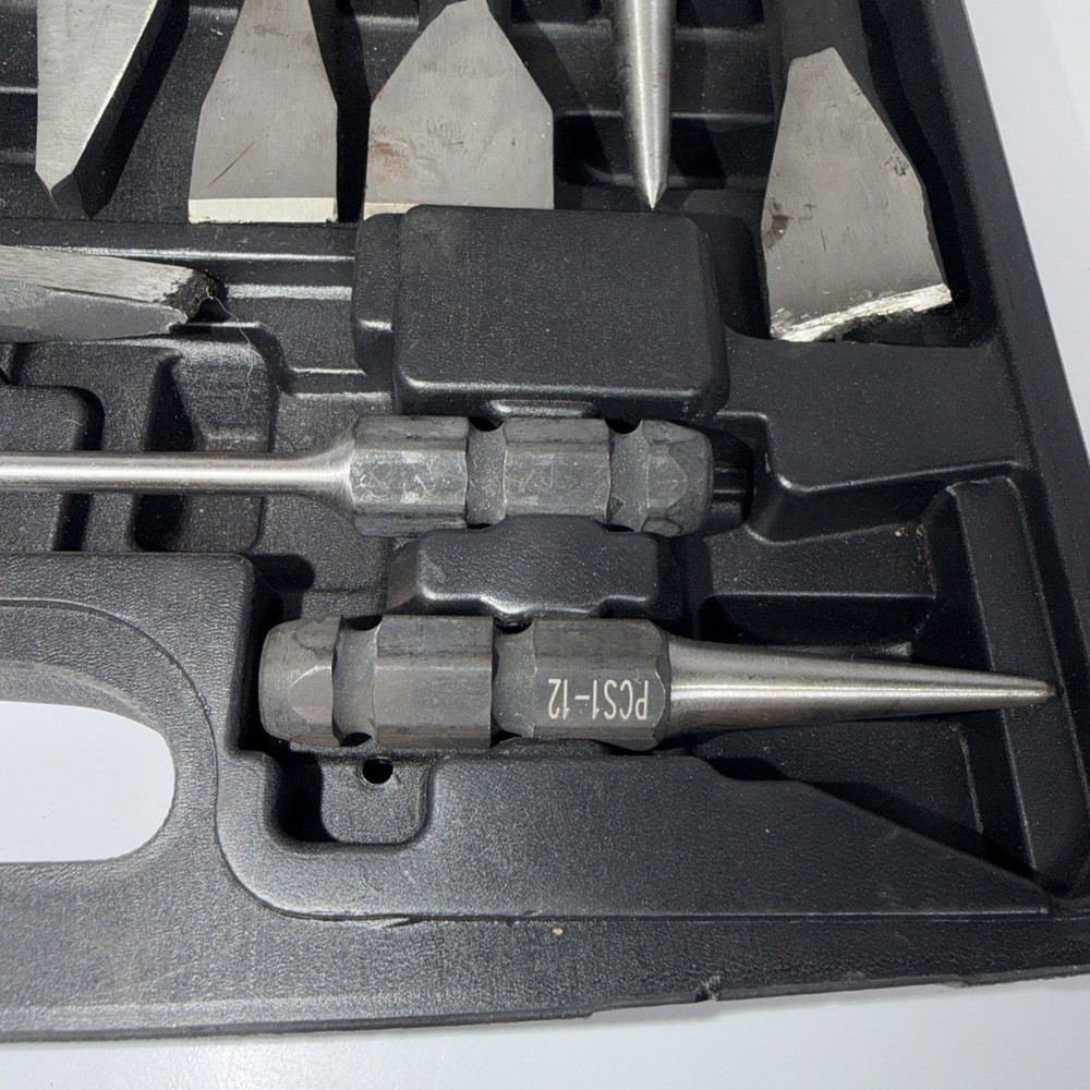 MAC Tools PCS1000K PCS1-1 13pc Interchangeable Punch & Chisel Set W/Case NICE!!