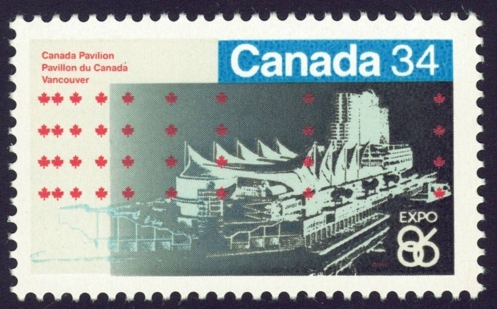 Canada sc#1078 Expo 86: Canada Pavillon, Mint-NH