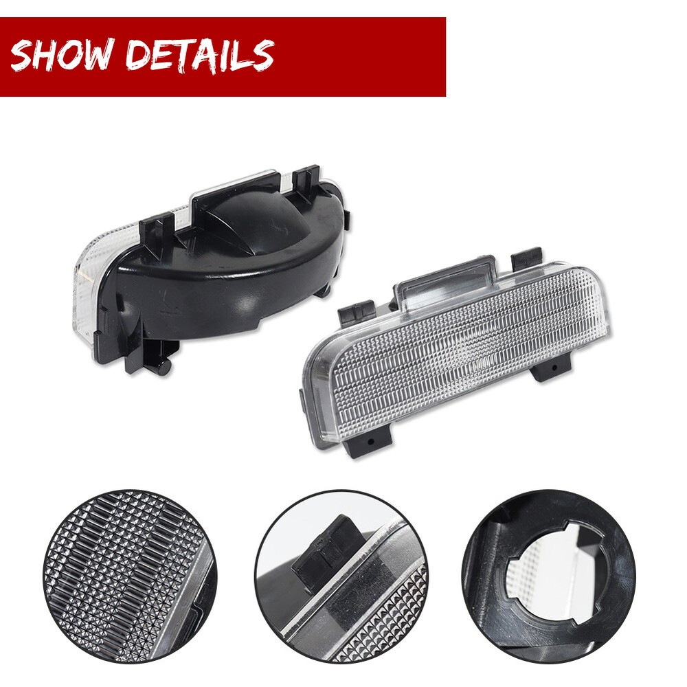 2PCS Clear Lens Tailgate Reverse Backup Lights Lamps for 1984-1990 Corvette C4