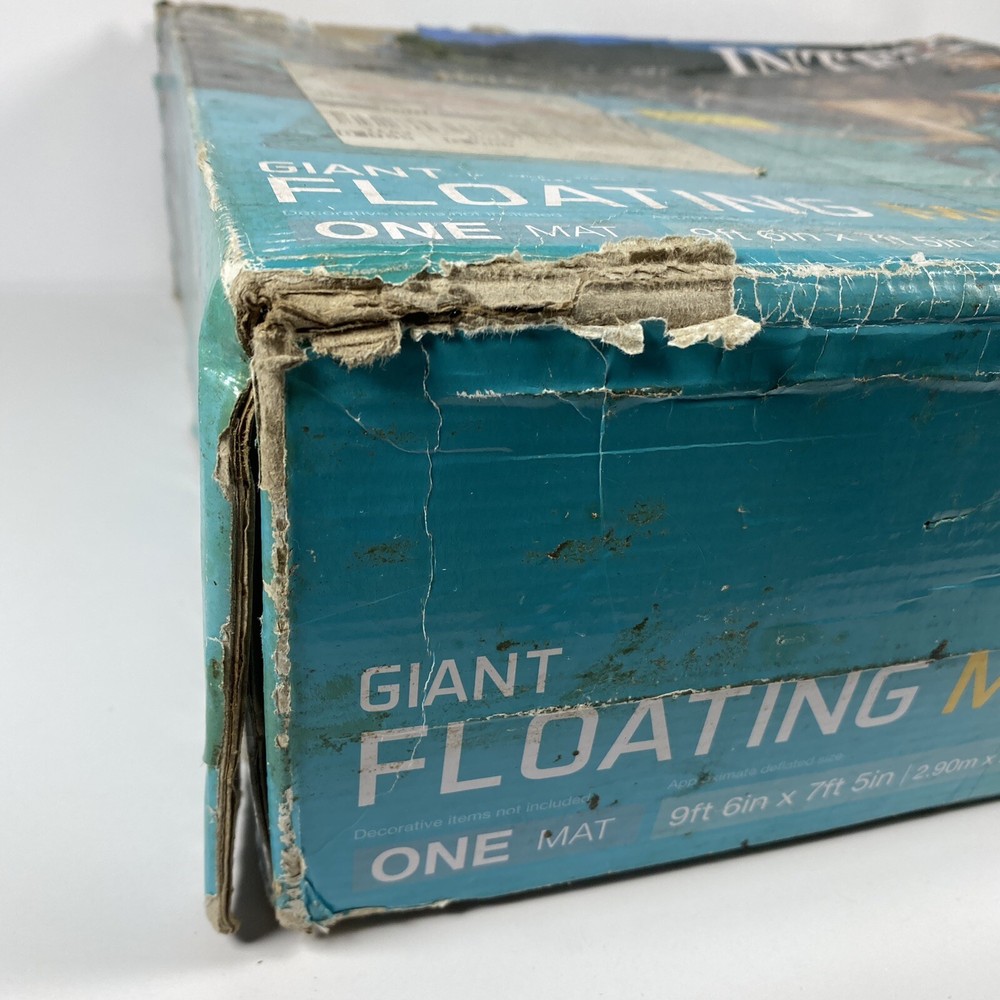 Giant Inflatable Mat Intex 56841EP Floating Water Pool Lake Platform Open Box