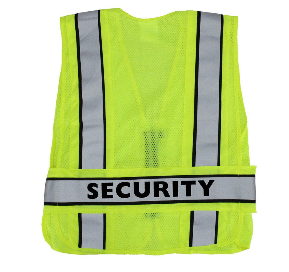 High Visibility Reflective Duty Safety Vests Plain and ID (Security)