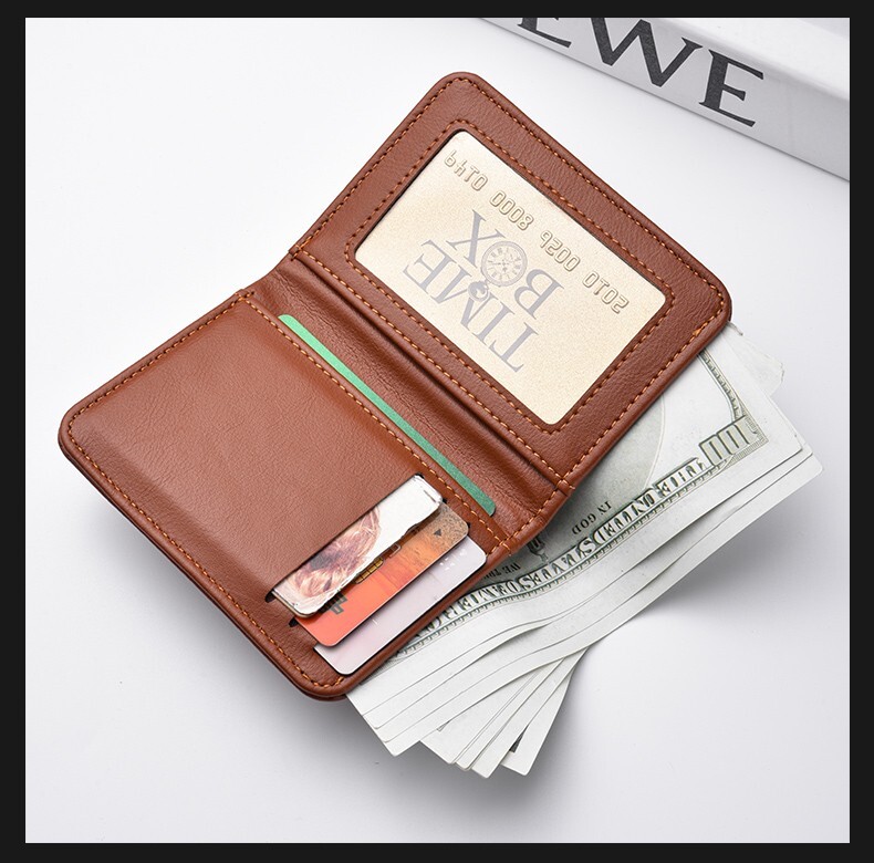 Men's Minimalist Bifold Soft Leather Wallet