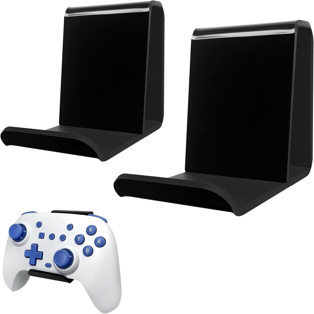 Gamer Gift Controller Headset Wall Mount Holder 2 Pack