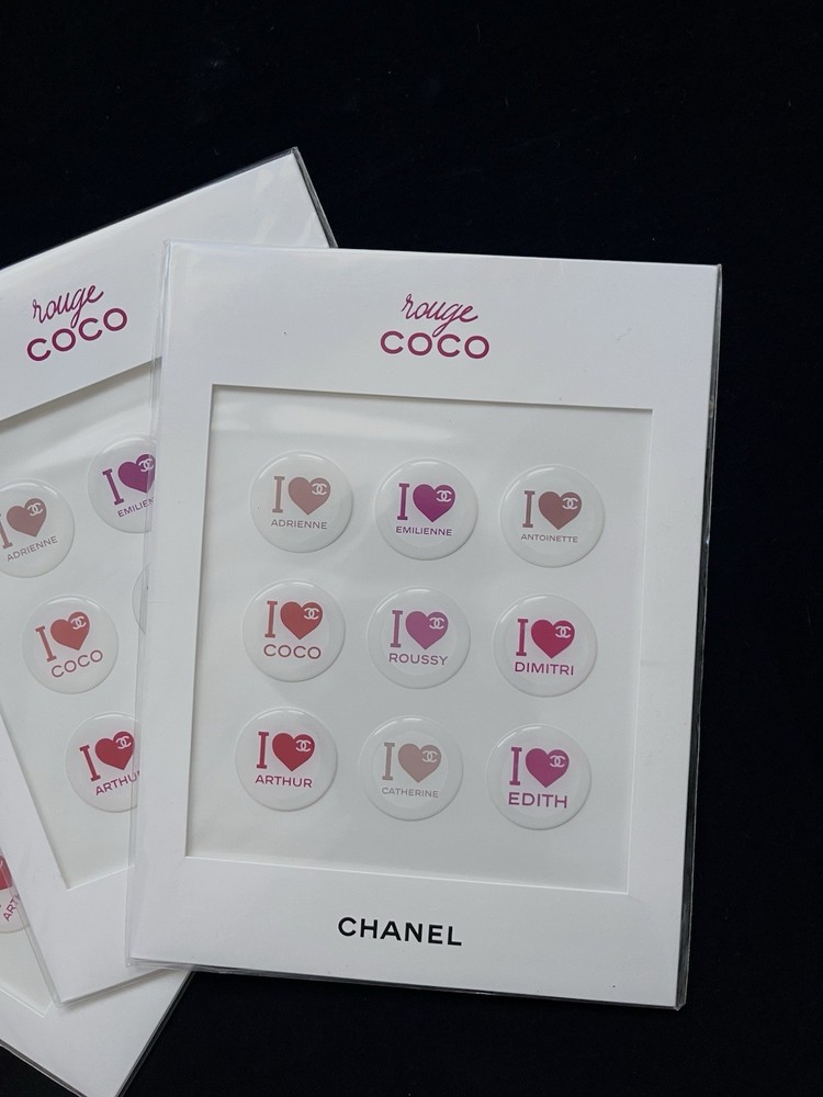 CHANEL Rouge Coco Flash Stickers Seals Novelty Gift