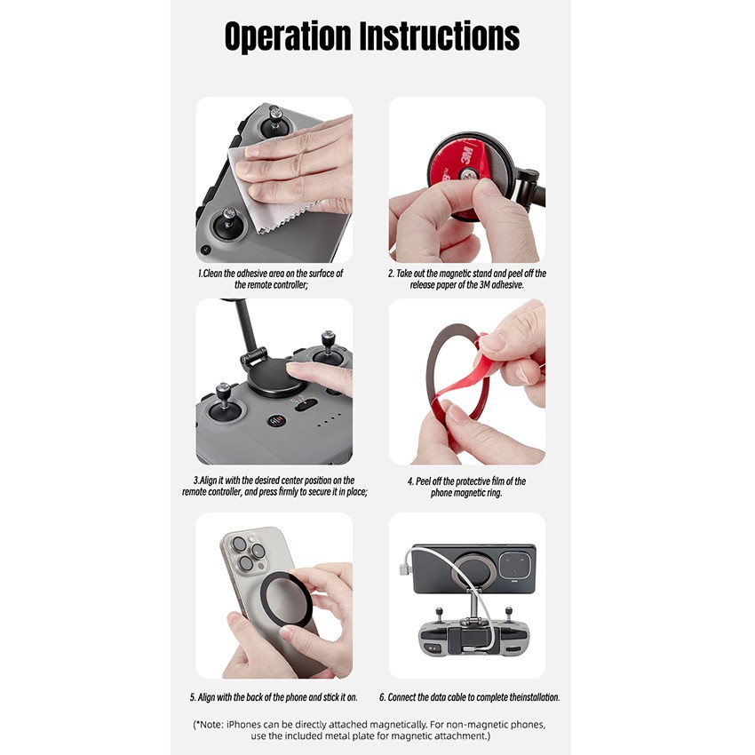 RC-N Series Remote Control Phone Magnetic Mount