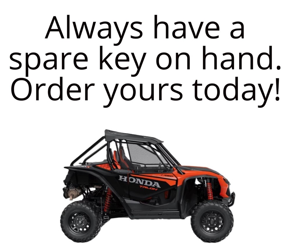 Honda Talon Keys Replacement Key cut to code C00-C99 D00-D99