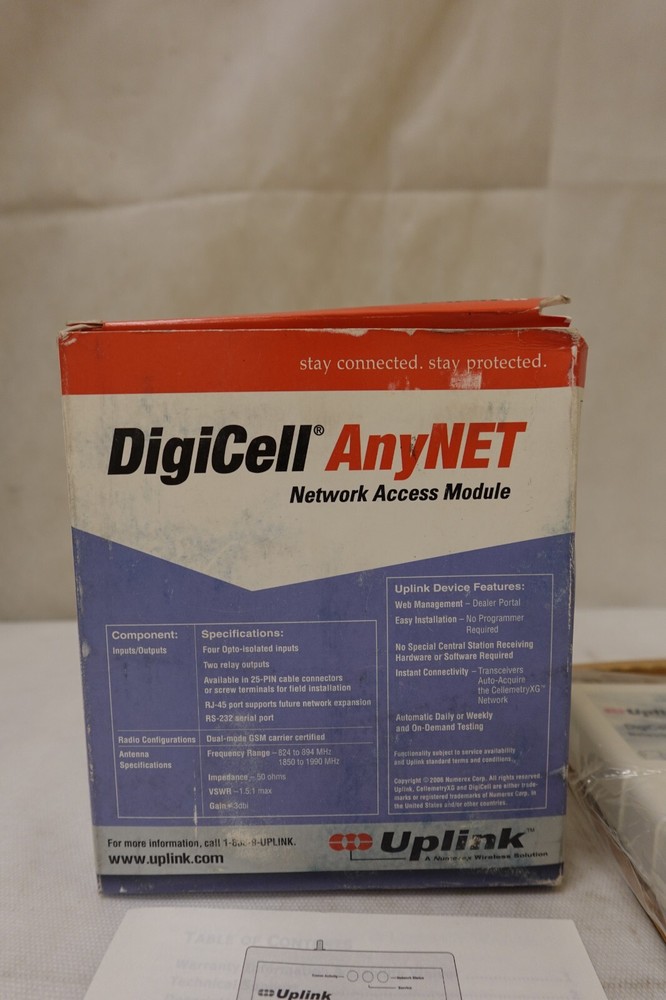 Uplink DigiCell AnyNET Network Access Module AnyNET-GSM 19-25133-070 ~ NOS