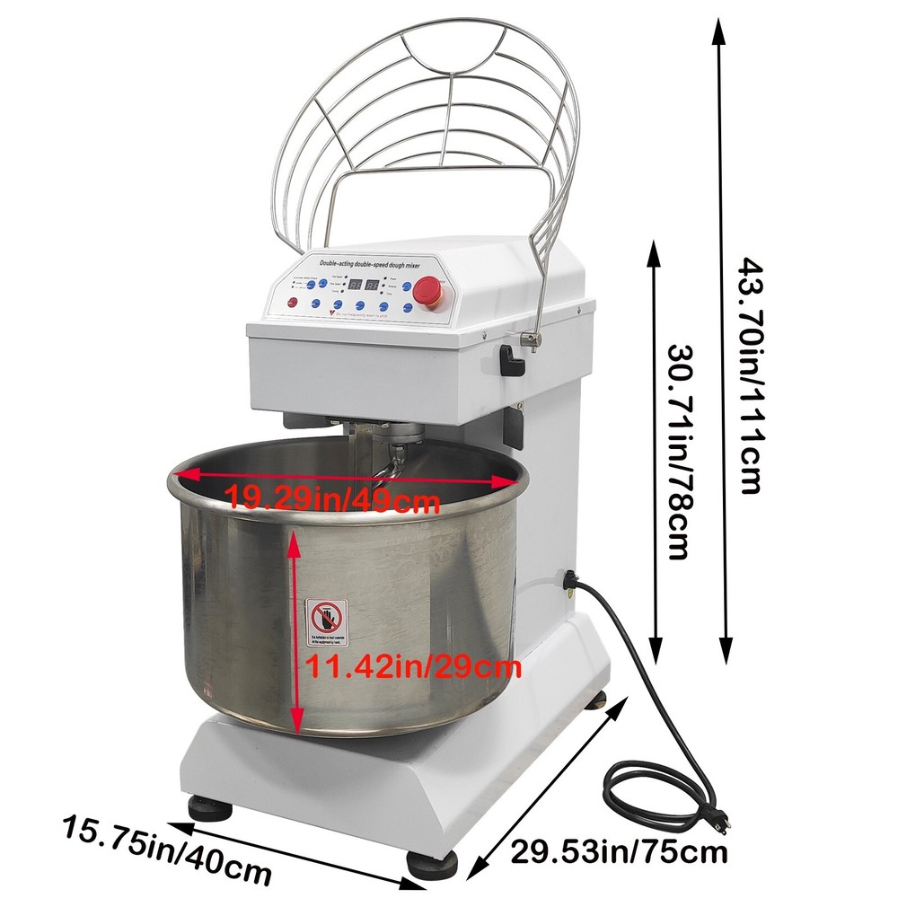 40L Double-Acting Double-Speed Dough Mixer Microcomputer Model 110V Double-acti