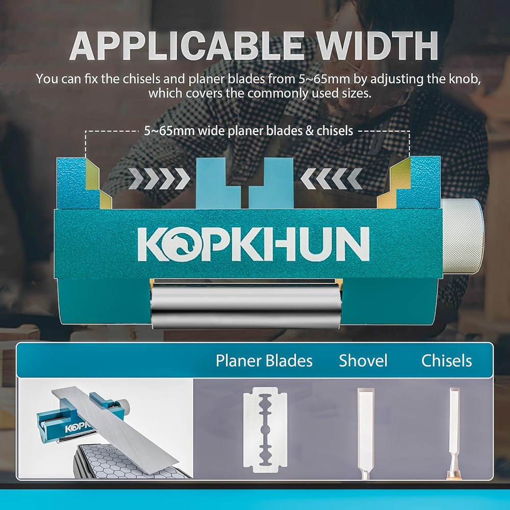 Chisel Honing Guide with Whetstone Adjustable Sharpening Jig