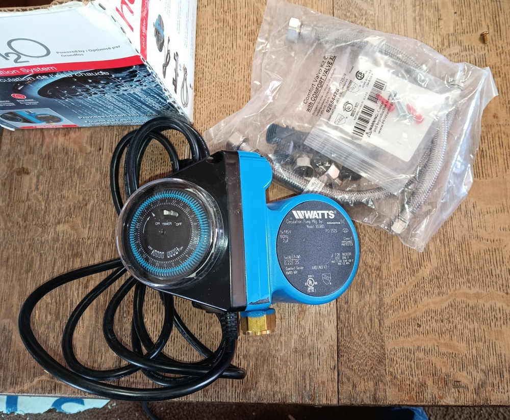 Watts Hot Water Recirculation System, heat H2O, 24 Hr Programmable Timer