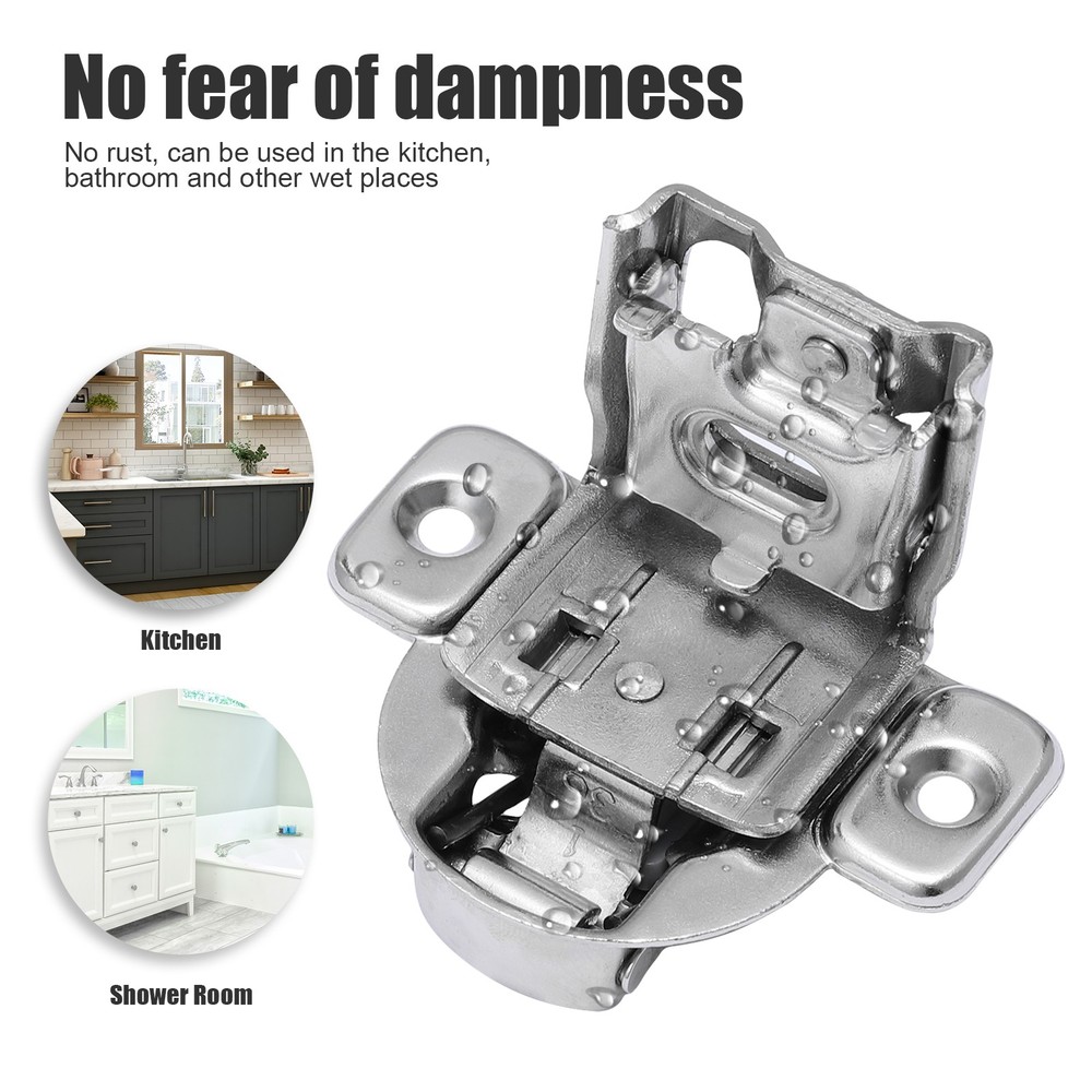 20 Pack 1/2" Overlay Soft Close Face Frame 105° Compact Cabinet Hinges Handware