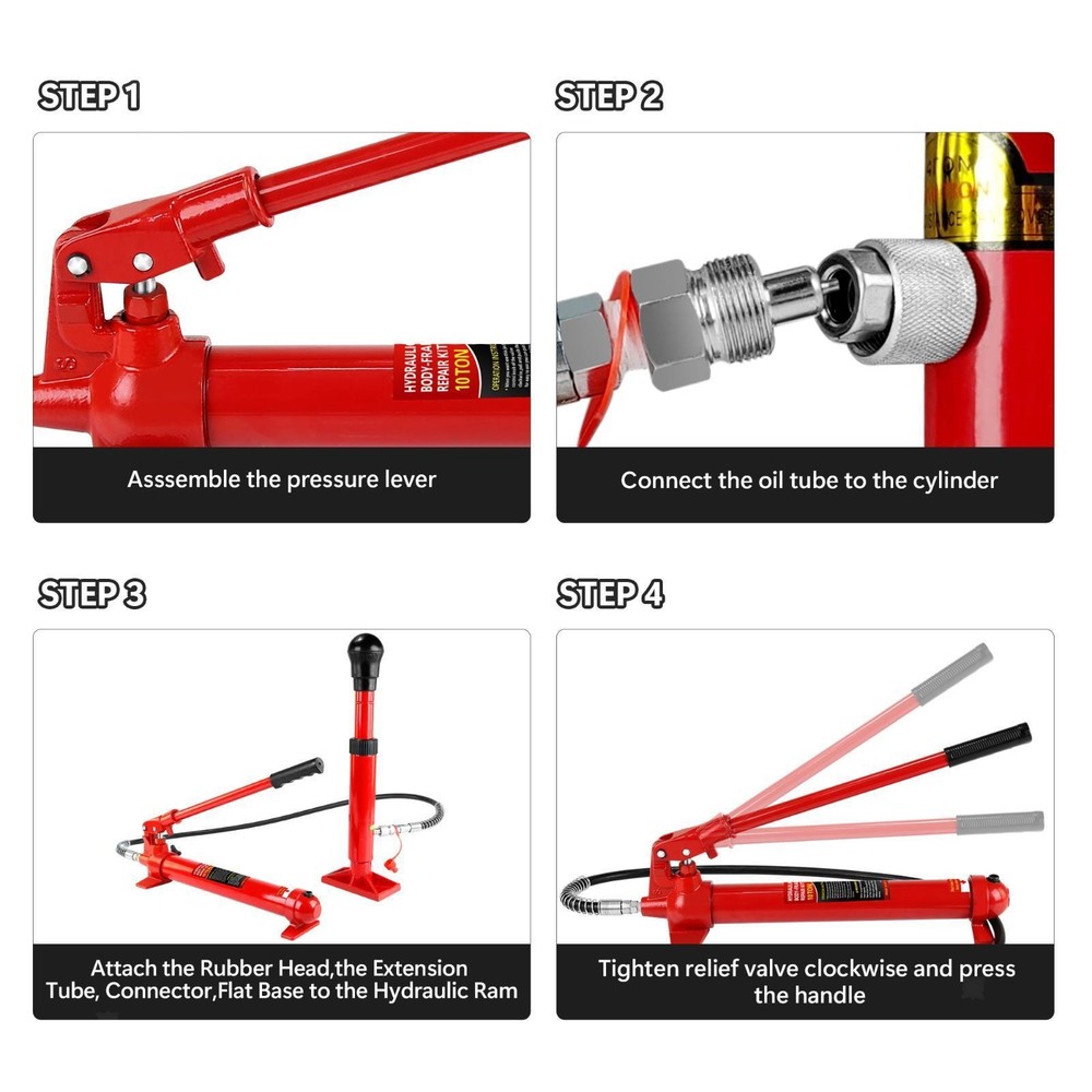 Workshop-Ready Hydraulic Jack with Overload Protection, Compact Design, and