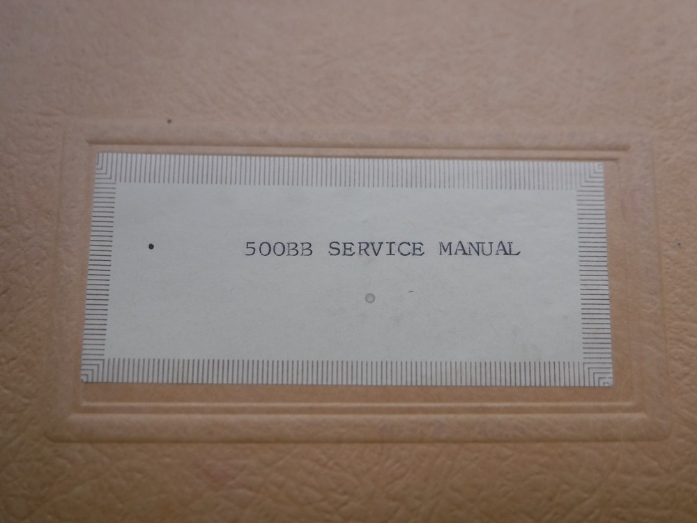 Ransburg 500BB Service Manual