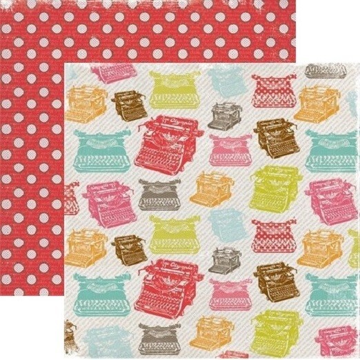 Gone Typo Collection - Get Typing, DS scrapbook paper - Hazel & Ruby GT292