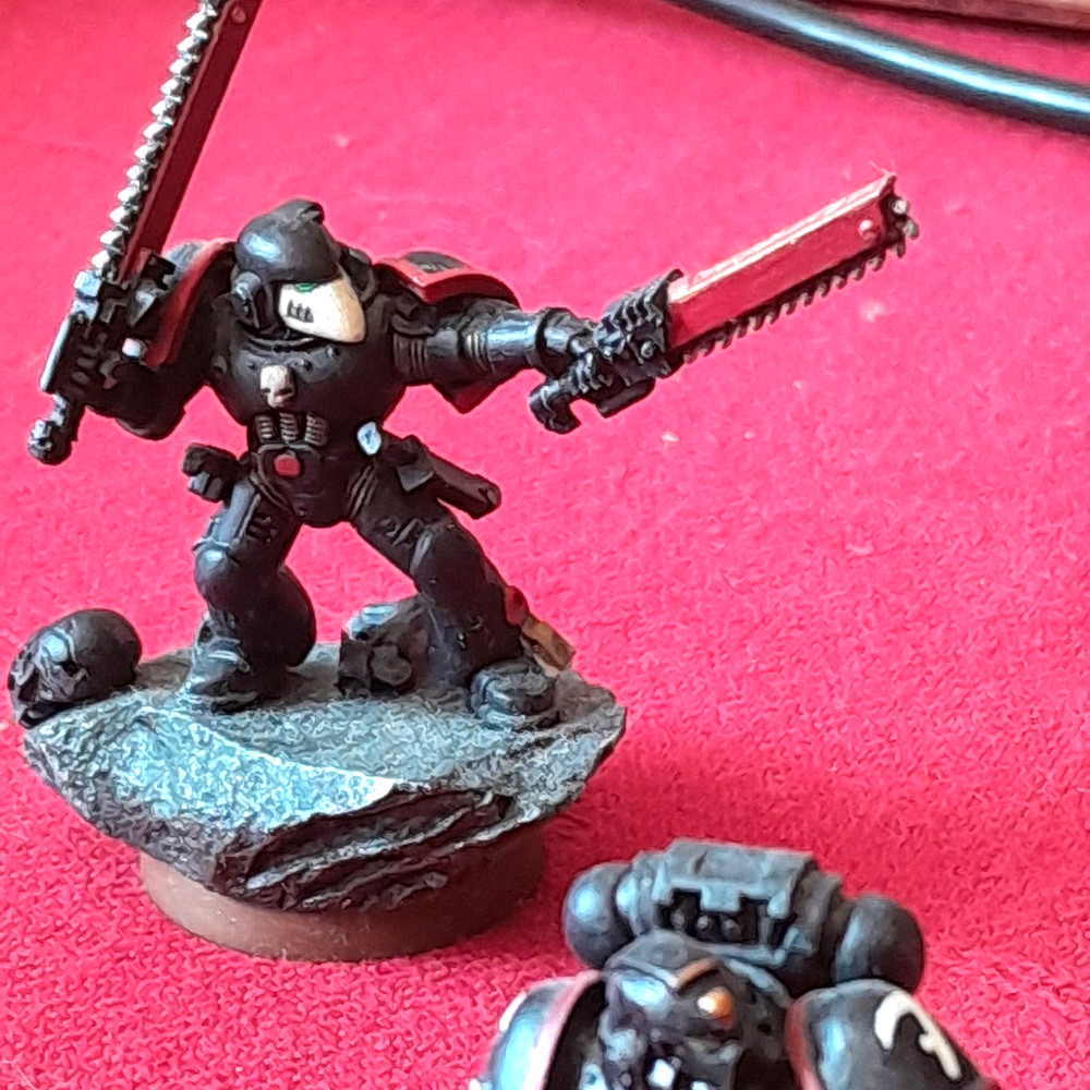 warhammer 40k space marines black x 16