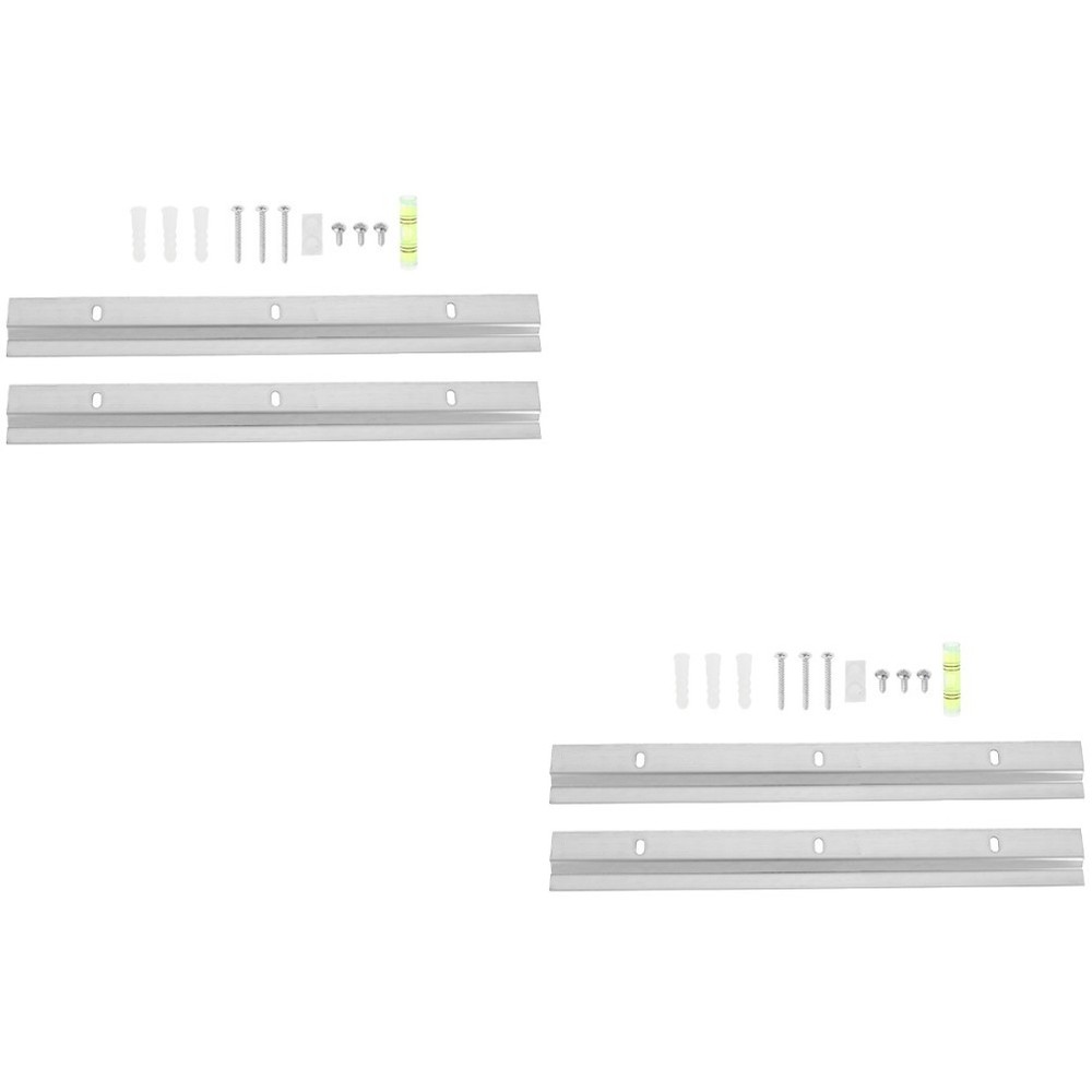 2 Sets Photo Frame Hardware Picture Wall Mounting Interlocking Brackets