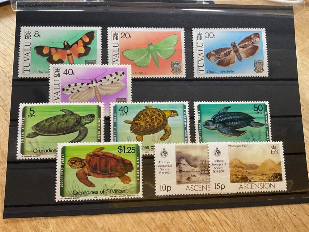 Tuvalu and commonwealth mint never hinged stamps   B3643