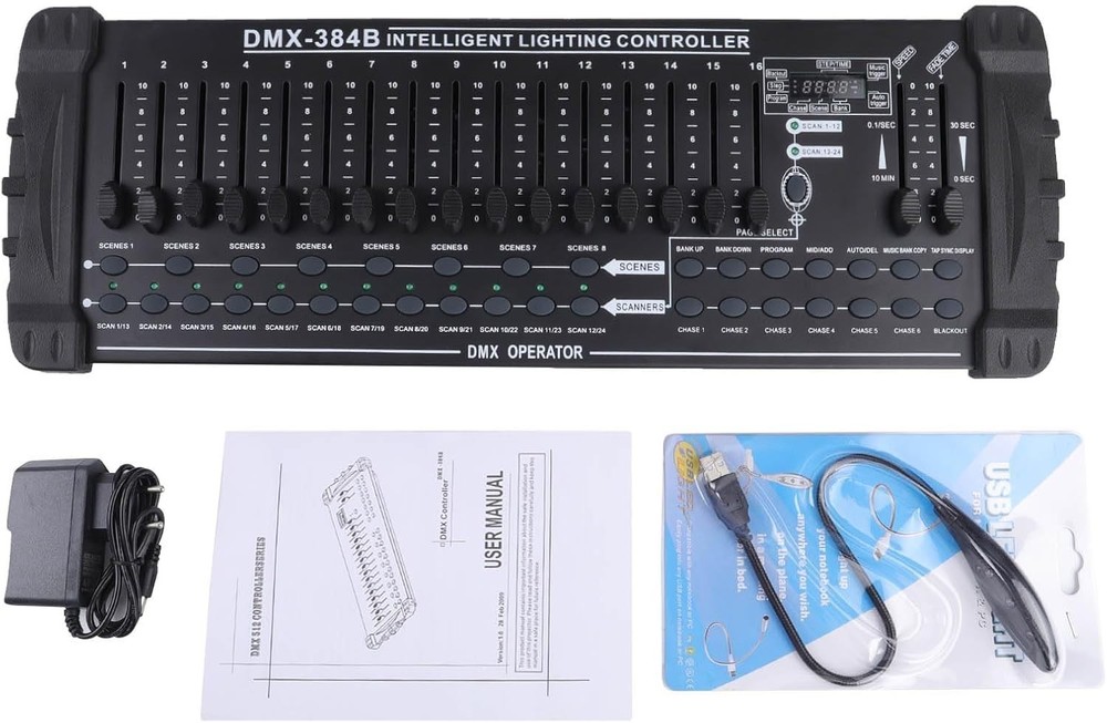 Advanced DMX 384CH Controller with Protective Gel Handles – Unleash Creativity