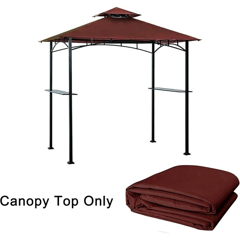 Grill Canopy Replacement Cover Waterproof UV Resistant Double Tier Easy Install