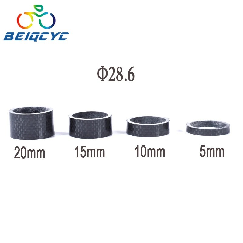 Headset spacers 28.6MM front fork headset riser spacers carbon tapered headset s