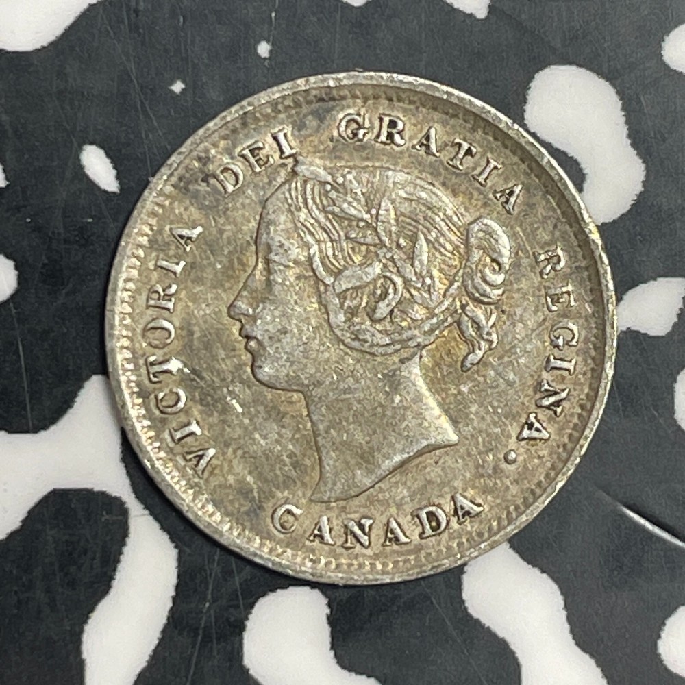 1891 Canada 5 Cents Lot#T3745 Silver! Nice!