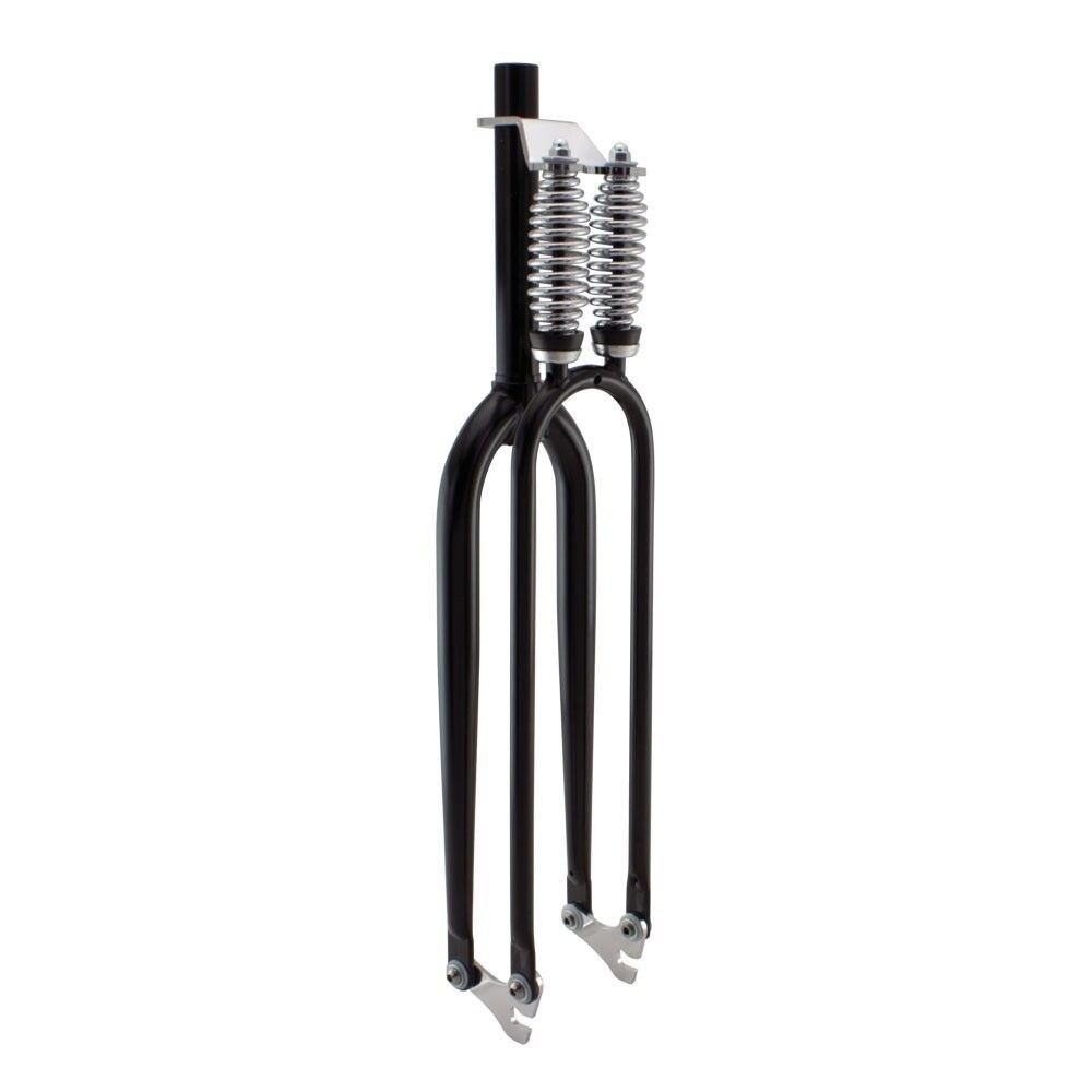 DuaI Spring 26" 1 1/8" ThreadIess BIack BEACH CRUlSER BlCYCLE BlKE FORK