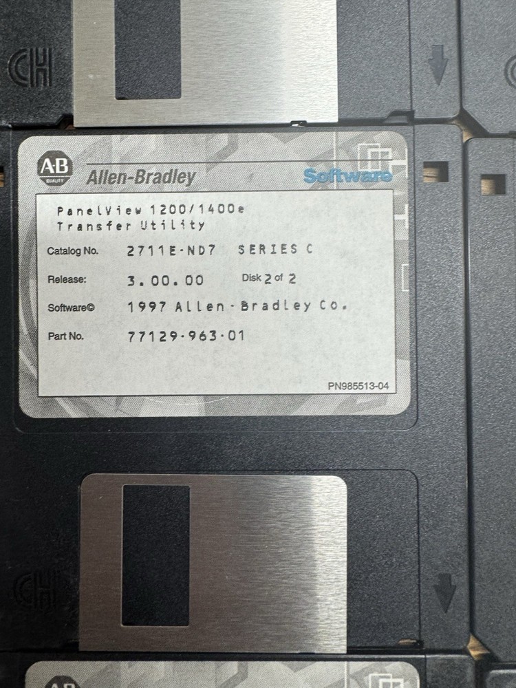 Allen Bradley Software Floppy Disk Lot
