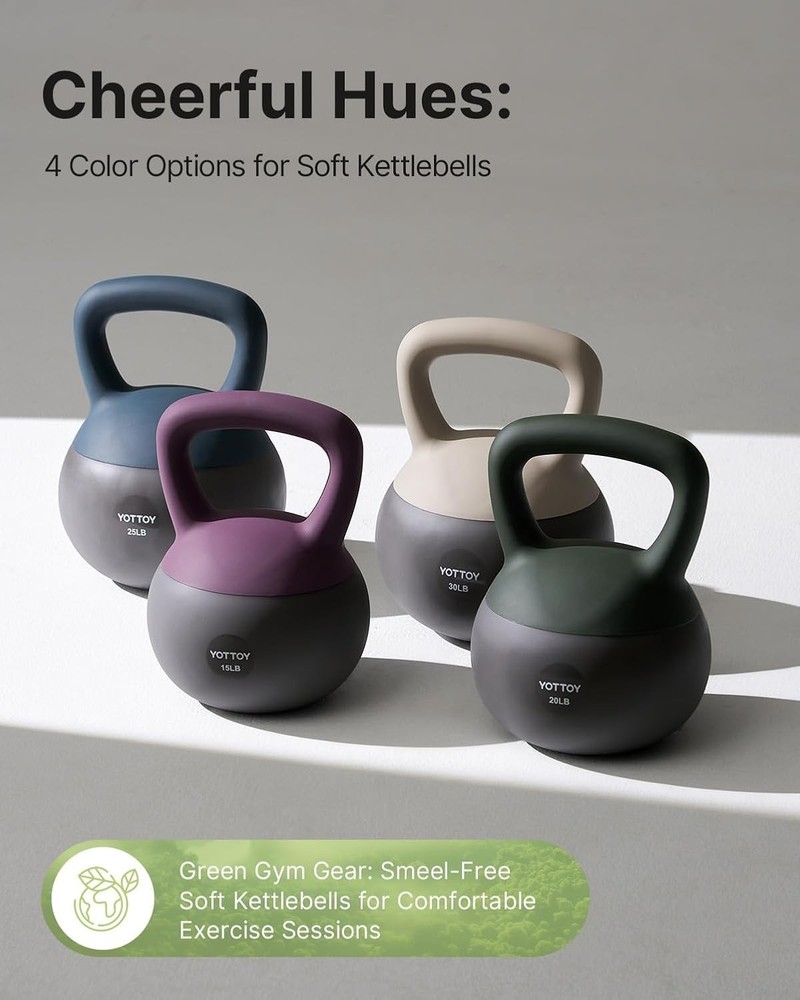 Soft Kettlebell Set Strength Training Kettlebells & Home Workouts Soft-Sided