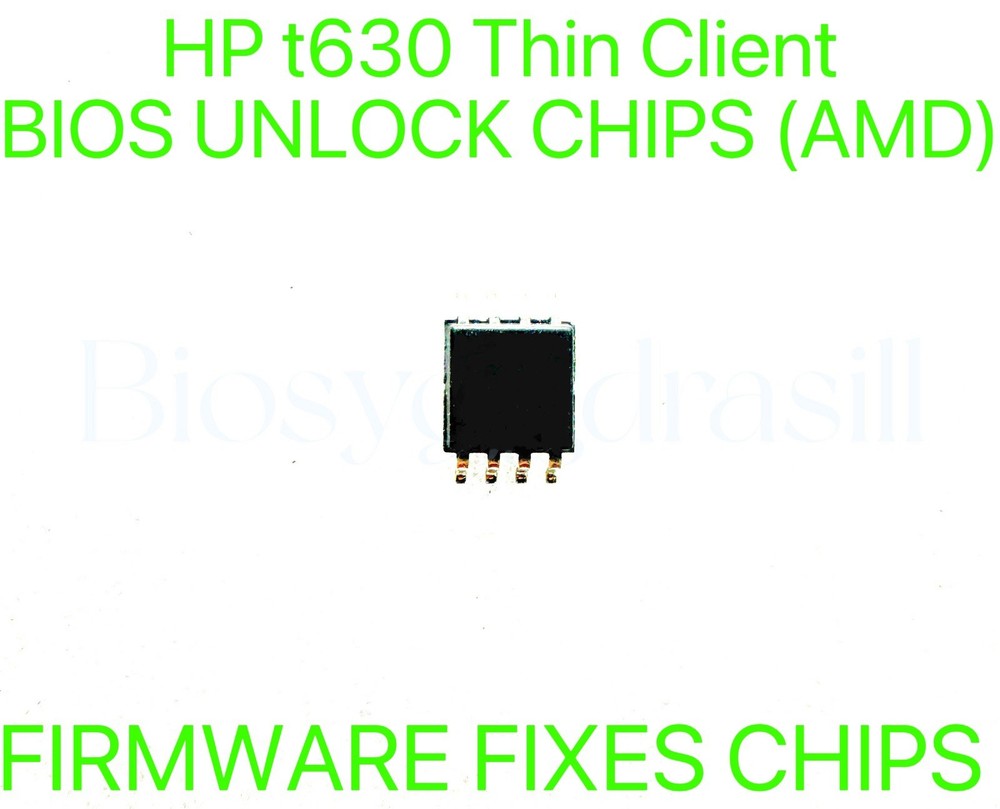 HP t630 Thin Client, ADMIN NO PASSWORD FIRMWARE FIXES BIOS CHIP (AMD)