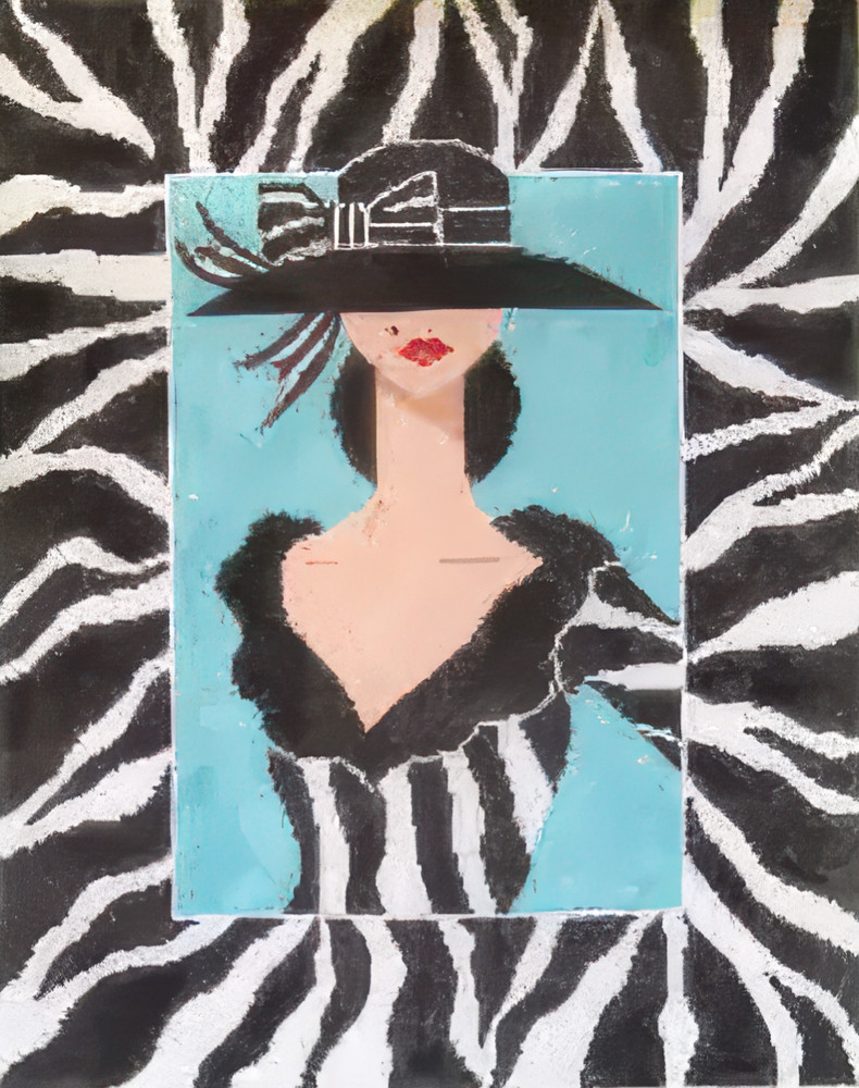 Needlepoint Handpainted CBK Tres Chic 10x12