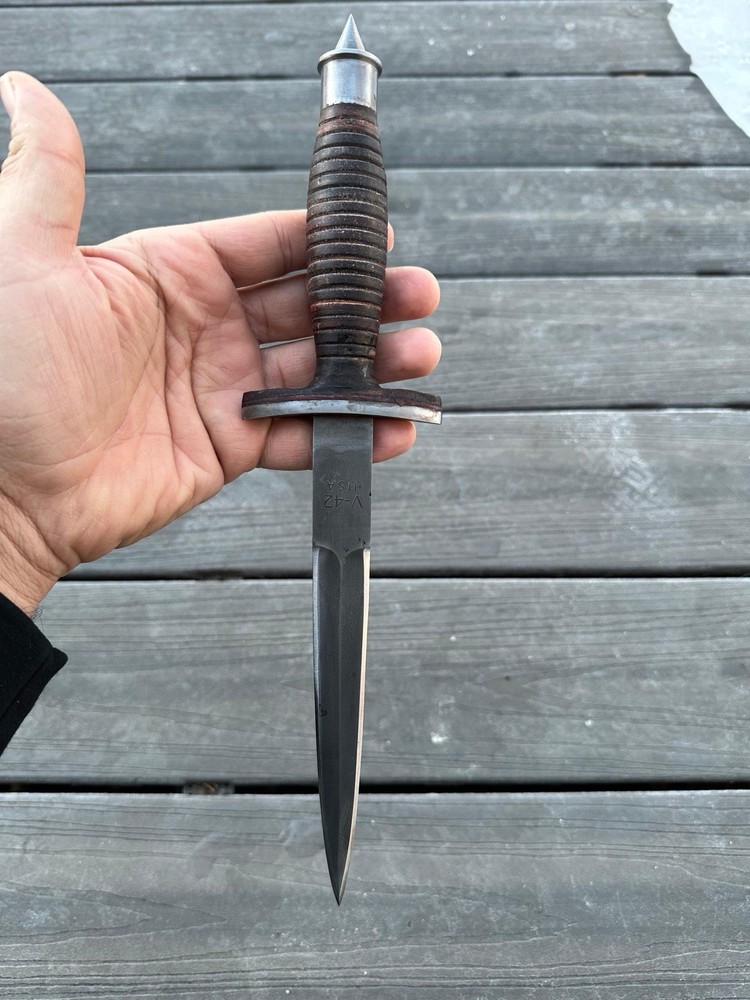 Fairbairn Skyes BRITISH ARMY COMMANDO Double Edge Dagger Knife 2ND PATTERN