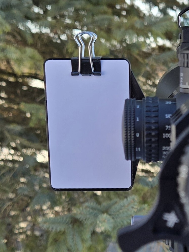 Data on Previous Engagements (DOPE) Card Holder 1" 30mm 34mm - Scope Mounted