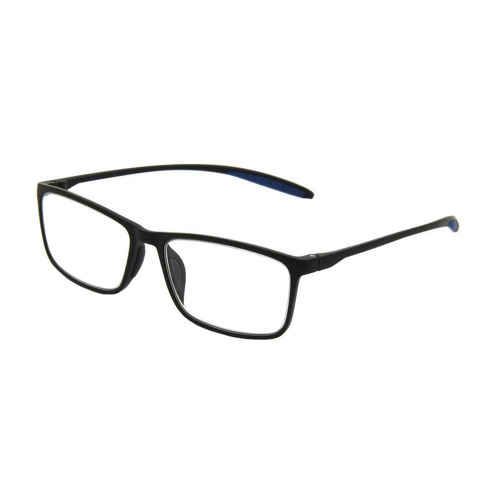Men's Design Optics by Foster Grant Dax Plastic Rectangle Reading Glasses,3-pack