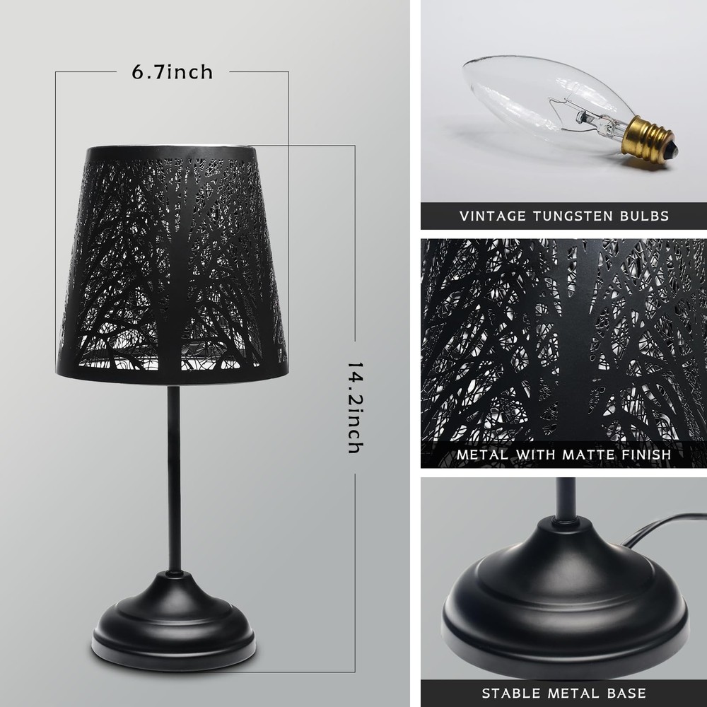 2 Pack Table Lamp 14.17 x 6.69 x inches, Touch Switch-2