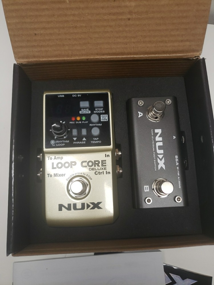NUX Loop Core Deluxe Bundle includes Dual Foot switch 24 Bit BRAND NEW!