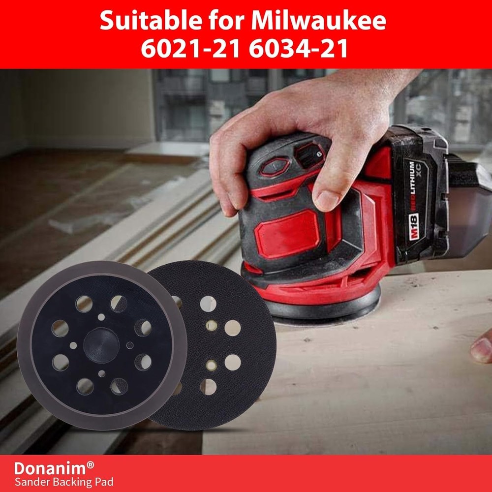 2 Pack 5" Hook & Loop Sander Pads for Craftsman, Reliable Vibration Reduction