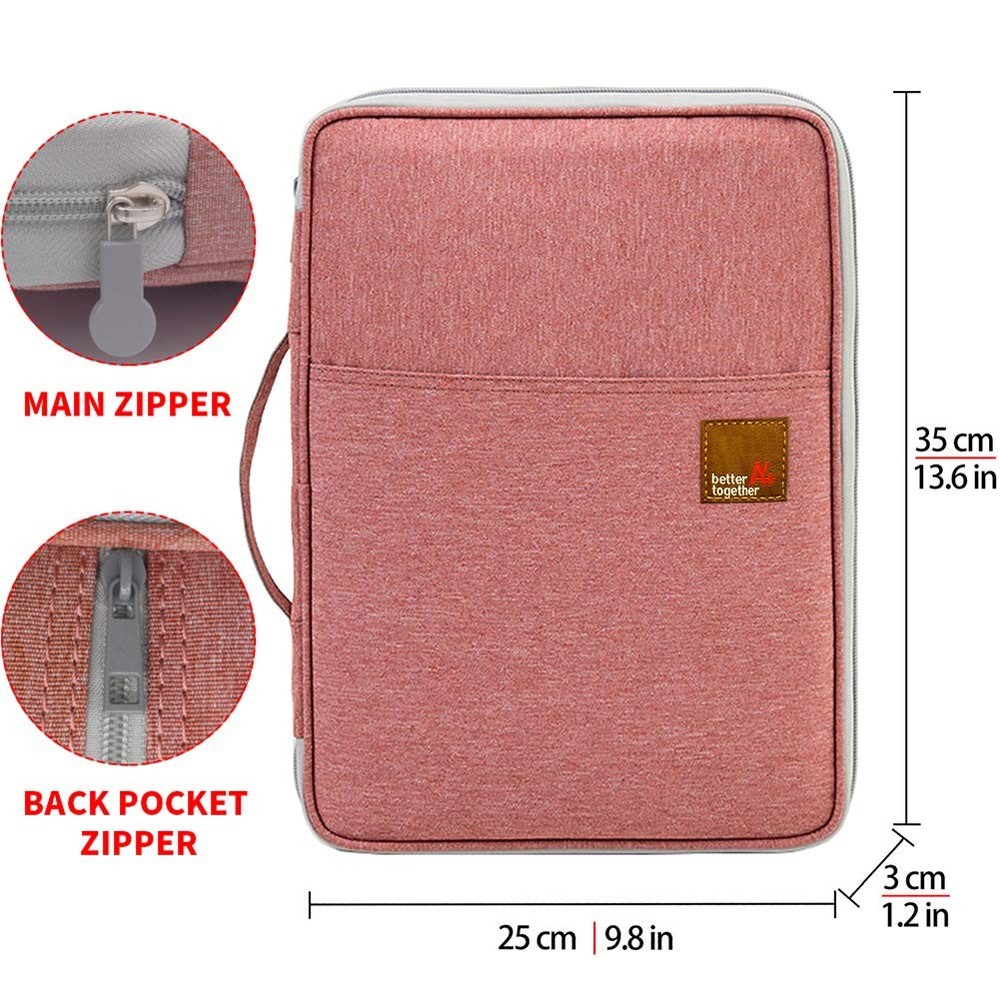mygreen Multi-functional A4 Document Bags Portfolio Organizer-Waterproof Trav...