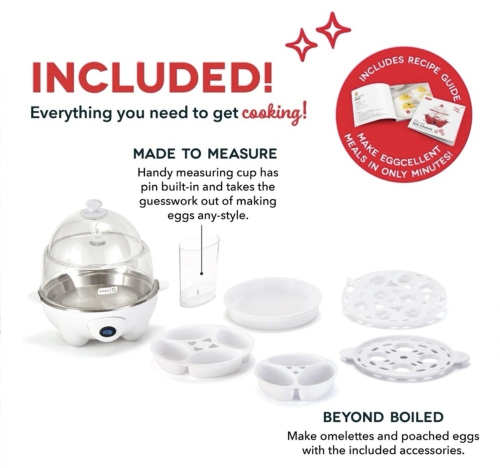 Dash White Deluxe Egg Cooker