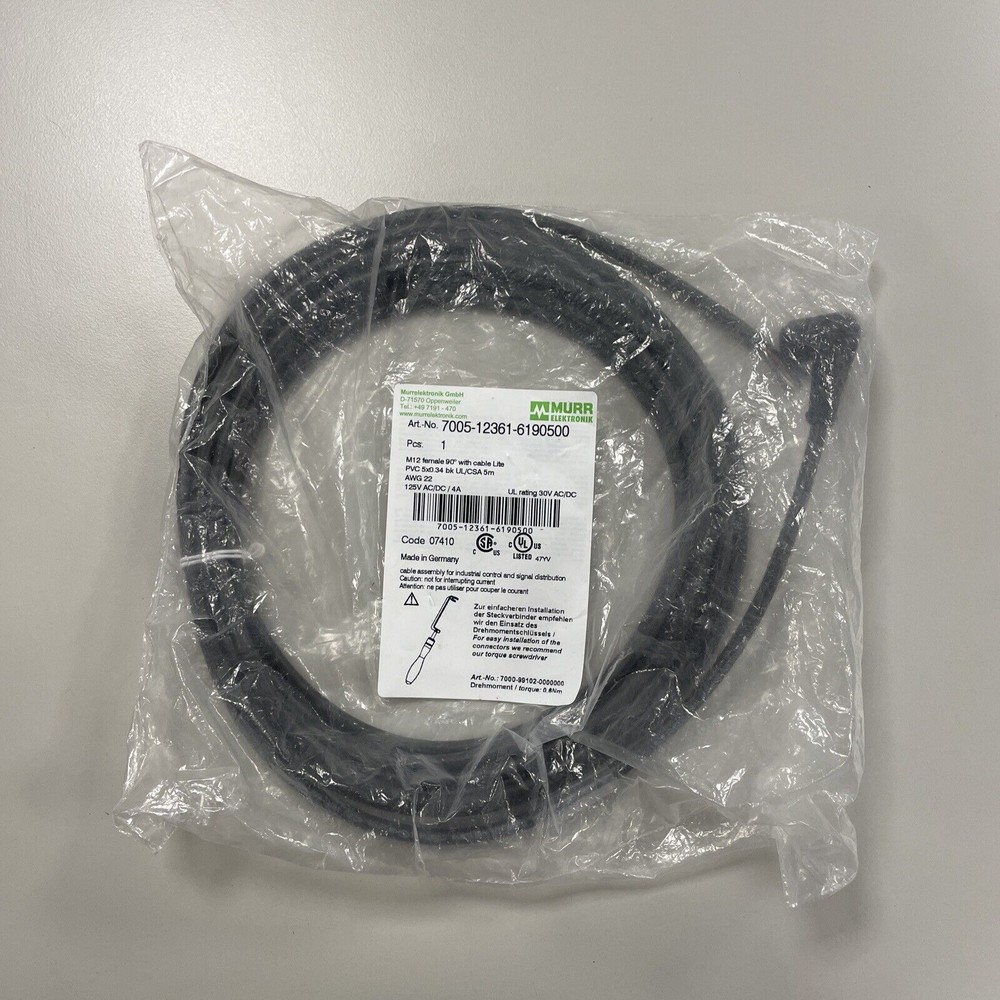 Murrelektronik 7005-12361-6190500 Sensor Cable