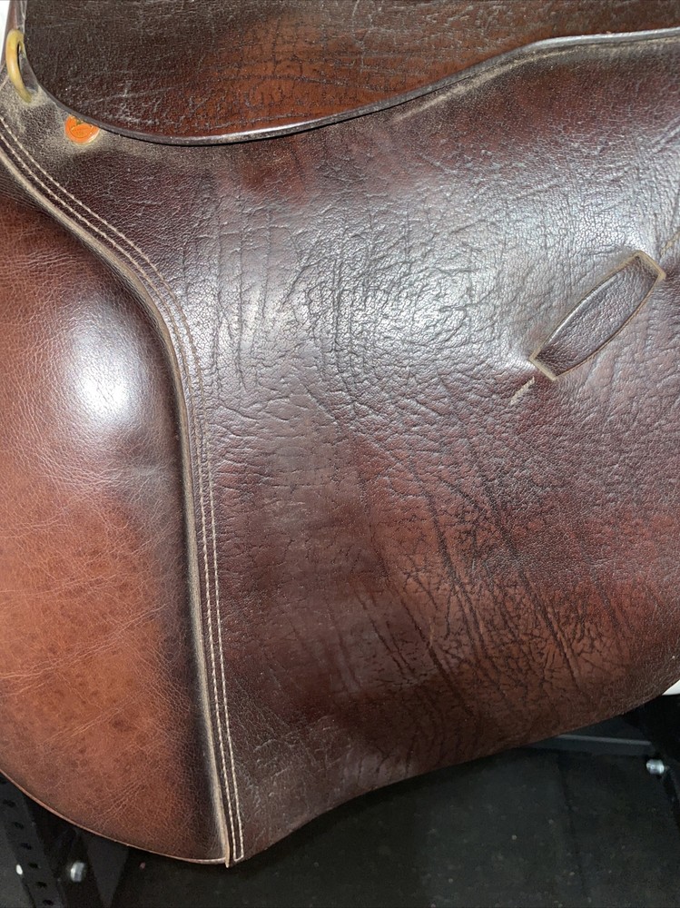 Stetson All Purpose Buffalo Hide Saddle - Medium Tree, 17.5” Seat