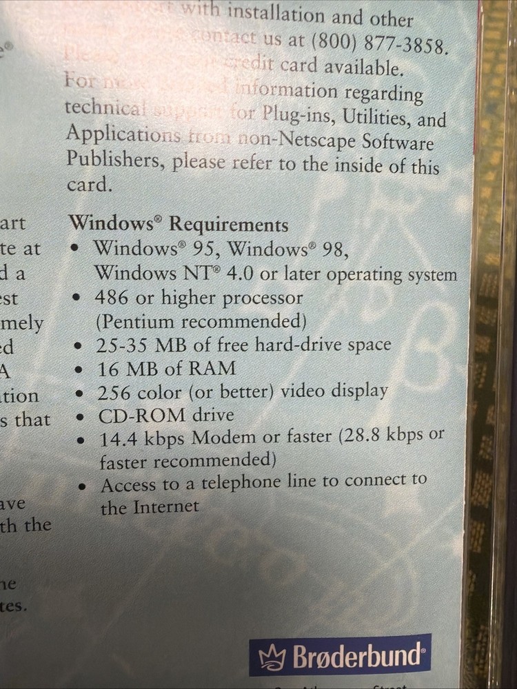 Netscape Internet Essentials Netscape Communicator 4.5 Software Broderbund 1998