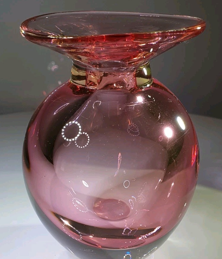 Murano Sommerso Bud Vase