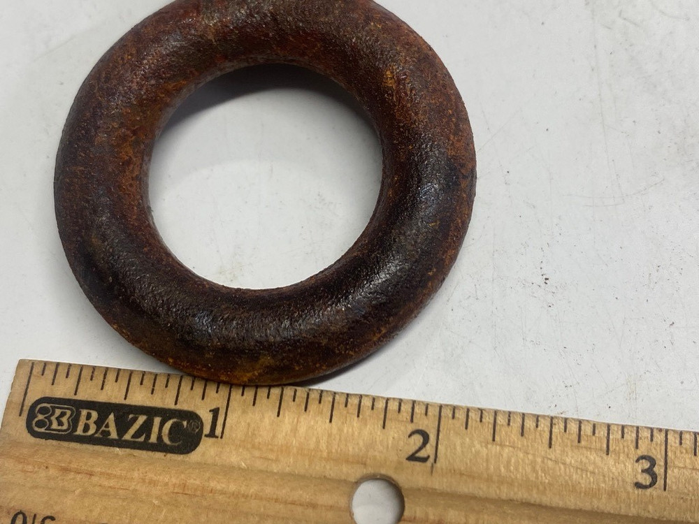 Rusty Crusty 2" outer diameter 1-3/16" hole SHOULDER EYE BOLT with 1/2" C nut