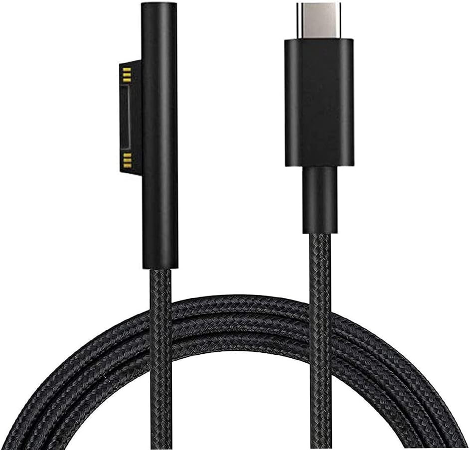 Microsoft Surface USB-C Charging Cable - 15V/3A Compatible with Surface Pro 3/4/