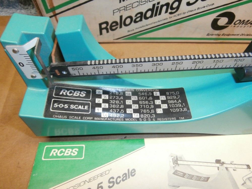 RCBS MODEL 505 POWDER / RELOADING SCALE 5-0-5
