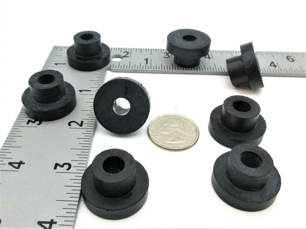 5/8" Hole Silicone Rubber Step Bushing Firewall Pass-Through 5/16" ID x 1" OD
