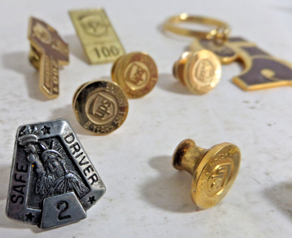 UPS pins key chains token Lot