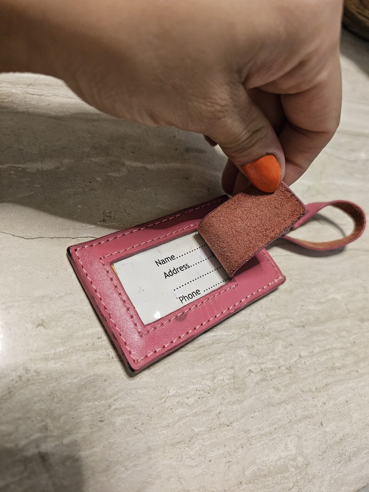 SWAROVSKI LUGGAGE TAG Pink